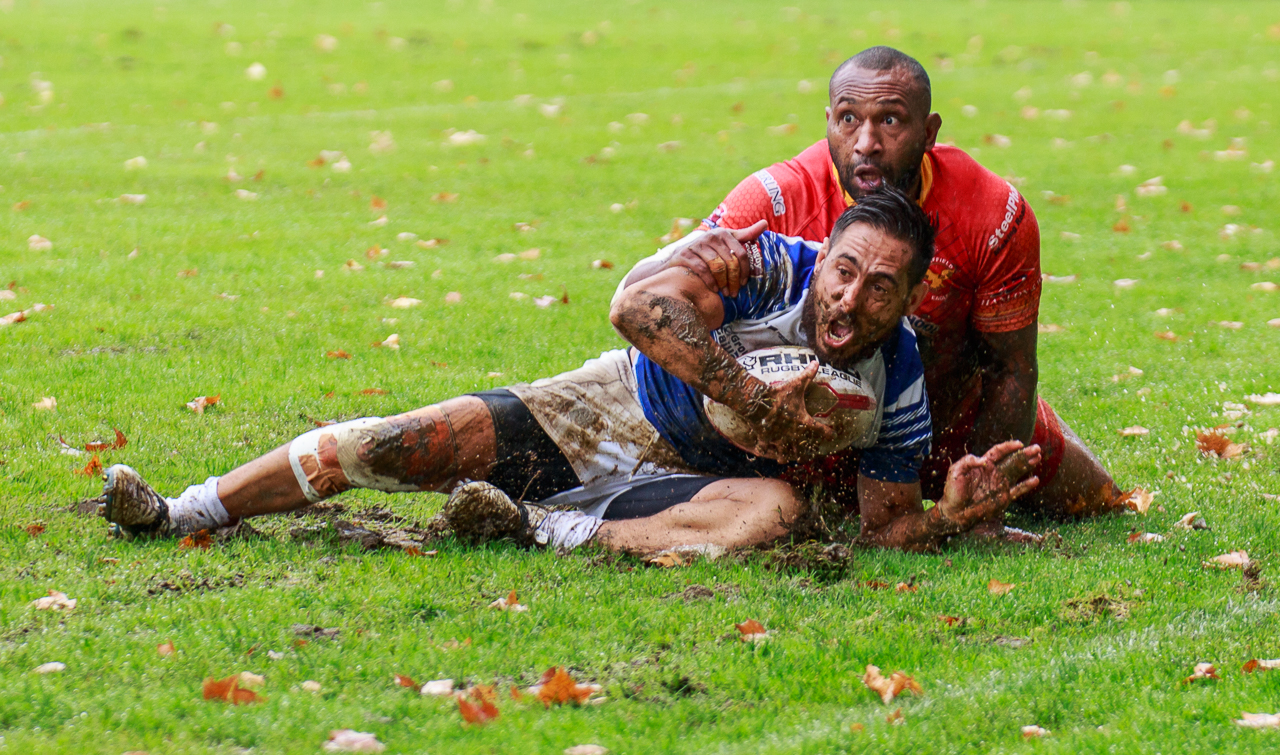 Essai de Stan Robin (Toulouse Olympique) en finale de Championship Shield.